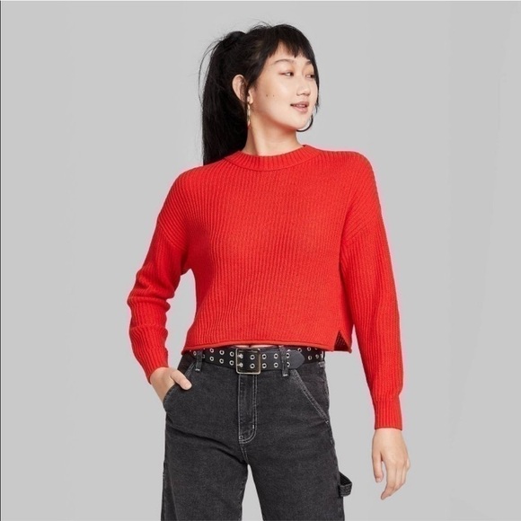 𝅺NWT  slightly cropped sweater - Picture 1 of 7